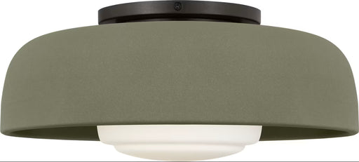 Liora One Light Flush Mount Aged Iron