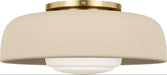 Visual Comfort Studio - SCRJFM169EBSISOEG - One Light Flush Mount - Liora - Estate Brass