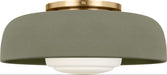 Visual Comfort Studio - SCRJFM169EBSSSOEG - One Light Flush Mount - Liora - Estate Brass