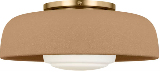 Liora One Light Flush Mount Estate Brass