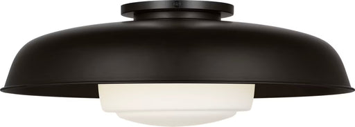 Liora One Light Flush Mount Aged Iron