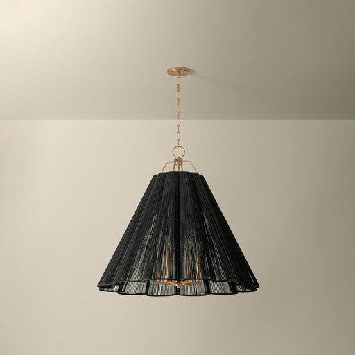 Troy Lighting - F3436-PGL - Six Light Chandelier - Sonoma - Patina Gold Leaf