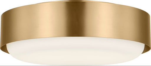 Aurelle Two Light Flush Mount Estate Brass