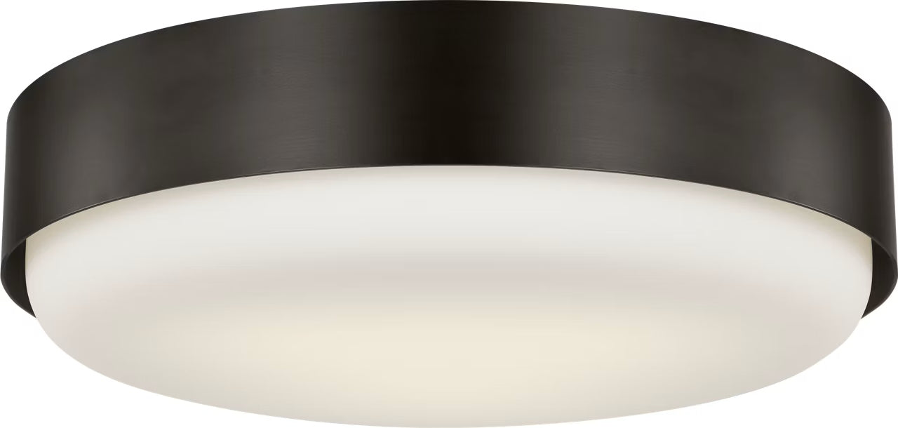 Visual Comfort Studio - SCRJFM188AIOEG - Three Light Flush Mount - Aurelle - Aged Iron