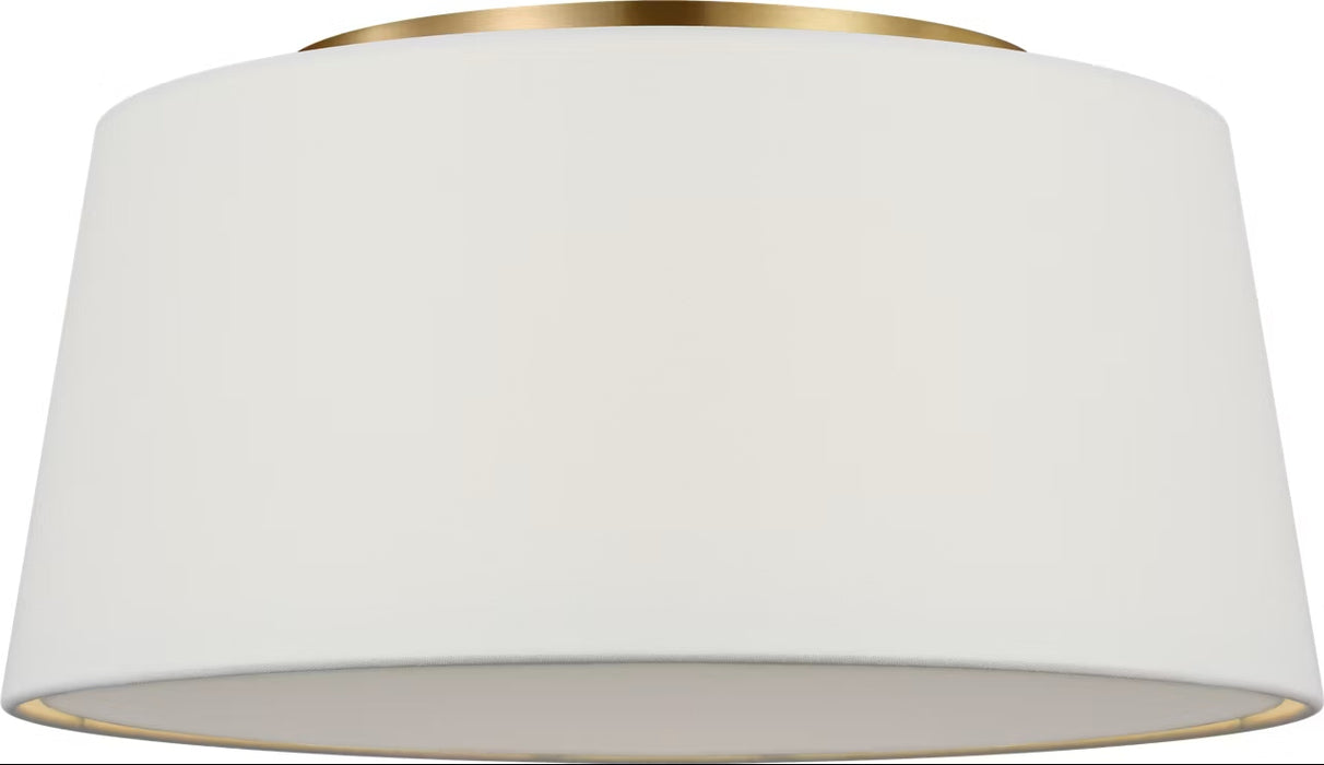 Visual Comfort Studio - SCRJFM196EBSWL - Three Light Flush Mount - Hale - Estate Brass