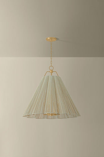 Sonoma Six Light Chandelier Vintage Gold Leaf