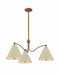 Troy Lighting - F3530-PBR/SSD - Three Light Chandelier - Clive - Patina Brass