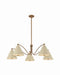Troy Lighting - F3542-PBR/SSD - Five Light Chandelier - Clive - Patina Brass