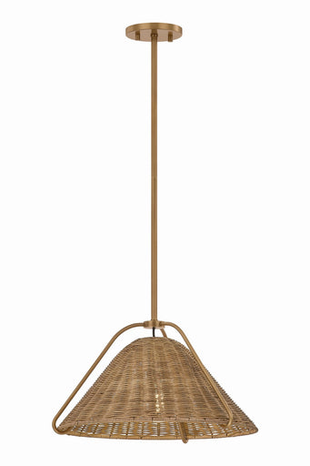 Richard One Light Pendant Patina Brass