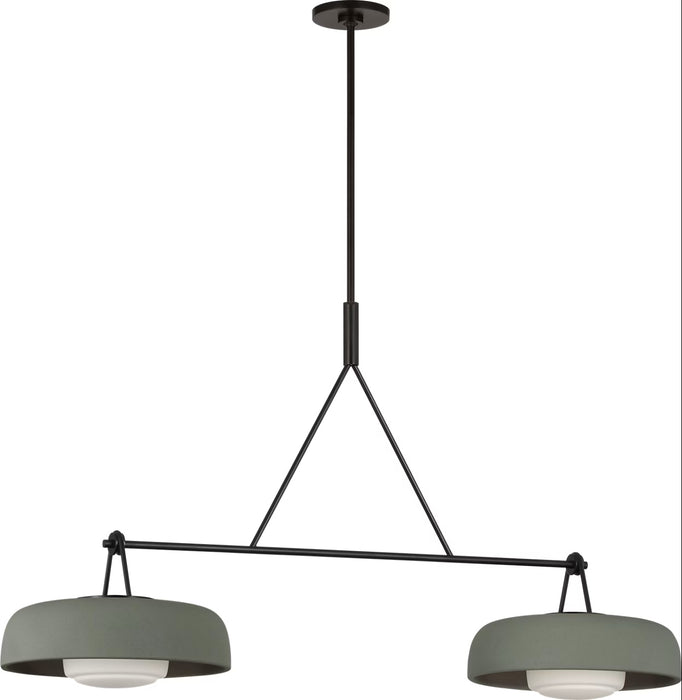 Visual Comfort Studio - SCRJLS171AISSOEG - Two Light Linear Chandelier - Liora - Aged Iron