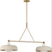Visual Comfort Studio - SCRJLS171EBSISOEG - Two Light Linear Chandelier - Liora - Estate Brass