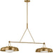 Visual Comfort Studio - SCRJLS171EBSOEG - Two Light Linear Chandelier - Liora - Estate Brass