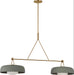 Visual Comfort Studio - SCRJLS171EBSSSOEG - Two Light Linear Chandelier - Liora - Estate Brass
