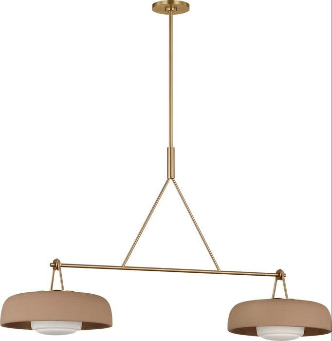 Visual Comfort Studio - SCRJLS171EBSTSOEG - Two Light Linear Chandelier - Liora - Estate Brass