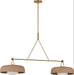 Visual Comfort Studio - SCRJLS171EBSTSOEG - Two Light Linear Chandelier - Liora - Estate Brass