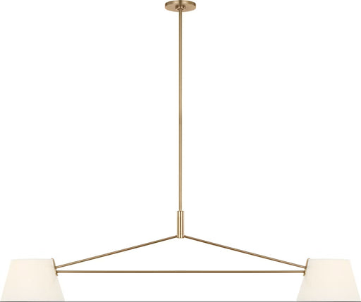 Visual Comfort Studio - SCRJLS193EBSWL - Two Light Linear Chandelier - Hale - Estate Brass
