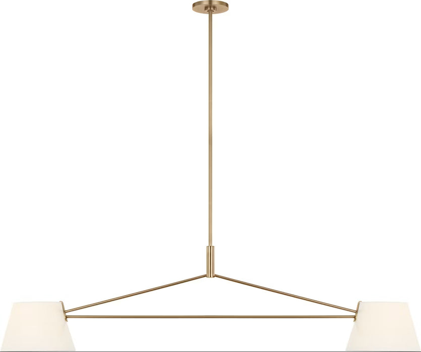 Visual Comfort Studio - SCRJLS193EBSWL - Two Light Linear Chandelier - Hale - Estate Brass
