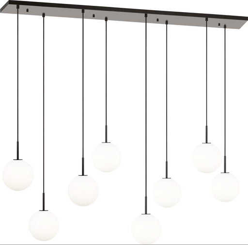 Sorelle Eight Light Linear Chandelier Aged Iron