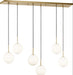 Visual Comfort Studio - SCRJLS208EBSOEG - Six Light Linear Chandelier - Sorelle - Estate Brass