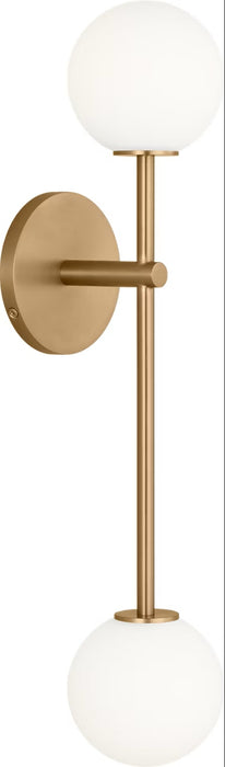 Visual Comfort Studio - SCRJWS185EBSOEG - Two Light Wall Sconce - Sorelle - Estate Brass