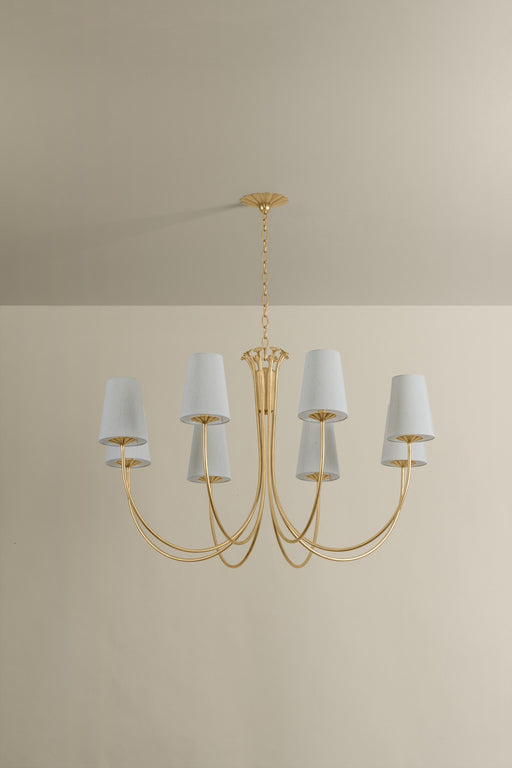 Troy Lighting - F5740-VGL - Eight Light Chandelier - Weiland - Vintage Gold Leaf