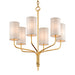 Troy Lighting - F6166 - Six Light Chandelier - Juniper - Textured Gold Leaf