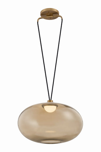Walz LED Pendant Patina Brass