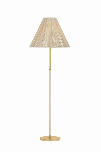 Sonoma One Light Floor Lamp Vintage Gold Leaf