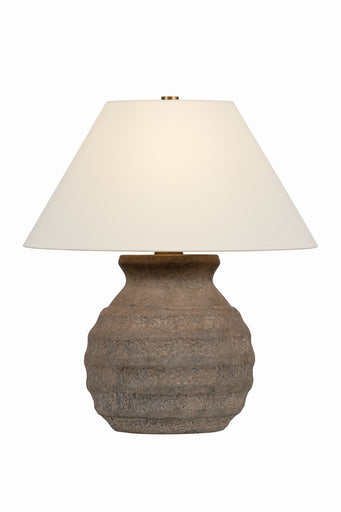 Dorian One Light Table Lamp Patina Brass