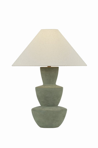 Kamas One Light Table Lamp Patina Brass