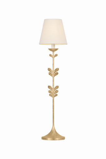 Florian One Light Table Lamp Vintage Gold Leaf