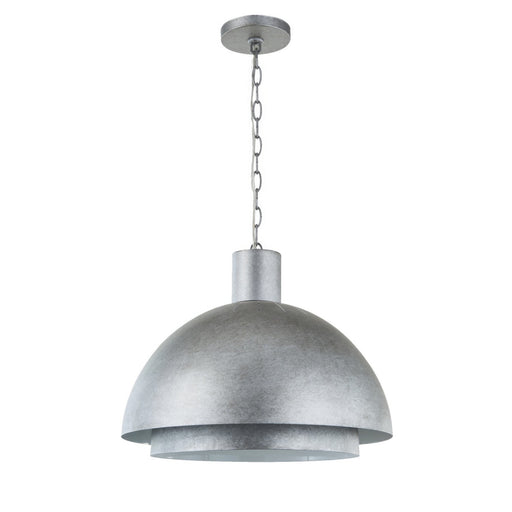Birchton One Light Pendant Weathered Galvanized