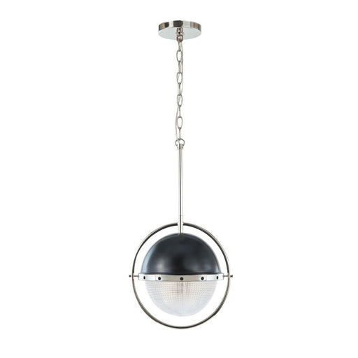 Coventry One Light Pendant Polished Nickel / Aged Iron