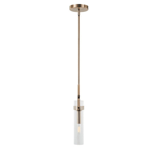 Foxwich One Light Pendant Brushed Brass