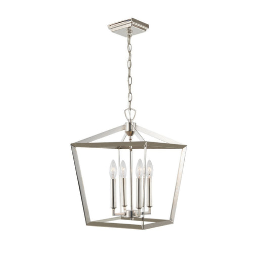 York One Light Pendant Polished Nickel