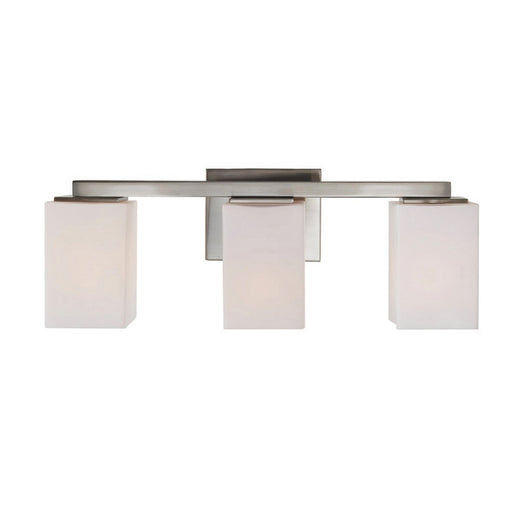 Capri Three Light Bath Vanity Brushed Nickel