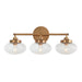 Varaluz - V68113AGB - Three Light Bath Vanity - Harrow - Aged Brass