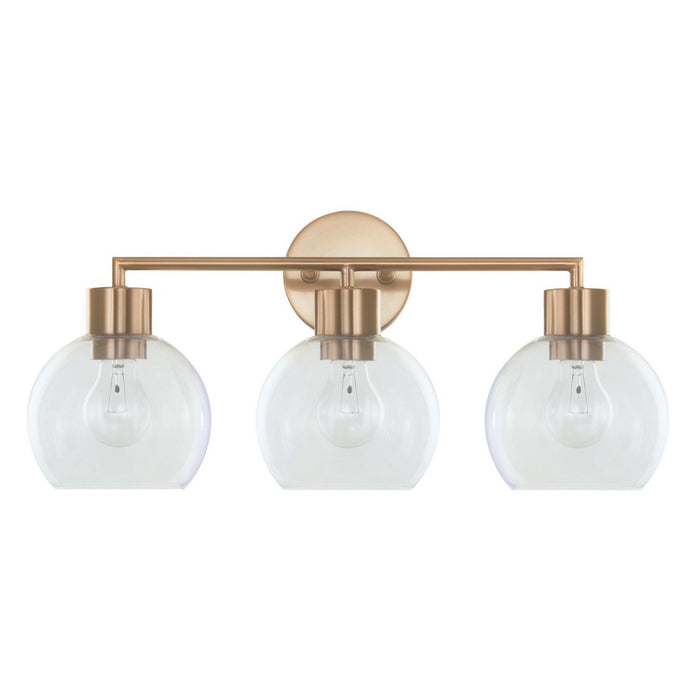Varaluz - V68841BB - Three Light Bath Vanity - Cortona - Brushed Brass