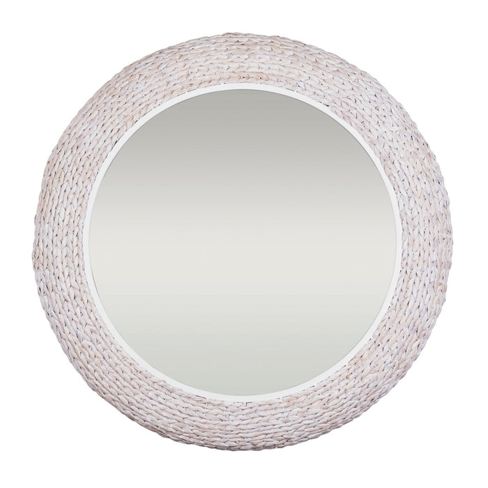Varaluz - 457MI40MWW - Wall Mirror - Athena - Matte White/Whitewash Seagrass
