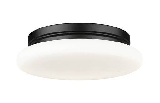 Soleil One Light Flush Mount Matte Black