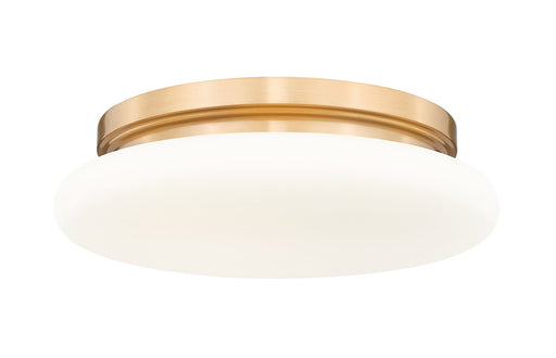 Soleil One Light Flush Mount Modern Gold
