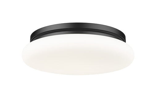 Soleil One Light Flush Mount Matte Black