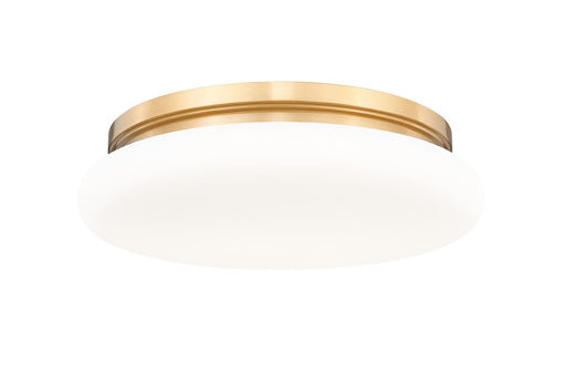 Soleil One Light Flush Mount Modern Gold