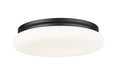 Z-Lite - 1025F20-MB-LED - One Light Flush Mount - Soleil - Matte Black
