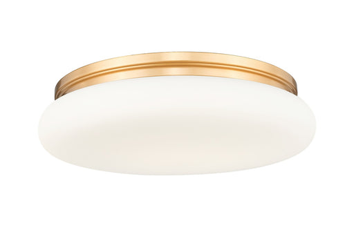 Soleil One Light Flush Mount Modern Gold