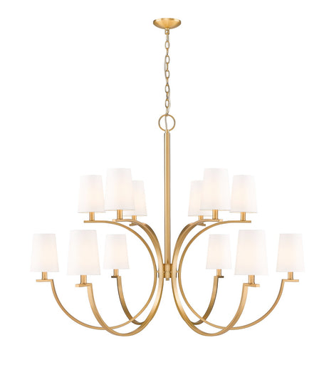 Cordelia 12 Light Chandelier Modern Gold