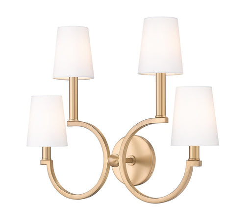 Cordelia Four Light Wall Sconce Modern Gold