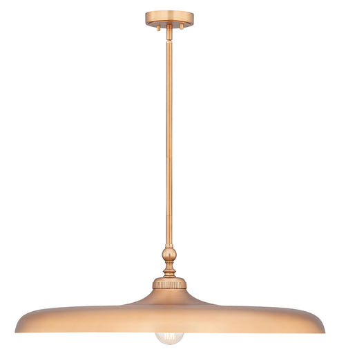 Camden One Light Pendant Rubbed Brass