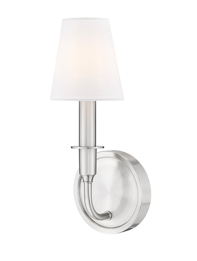 Tova One Light Wall Sconce Brushed Nickel