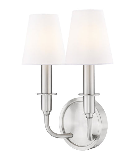 Tova Two Light Wall Sconce Brushed Nickel